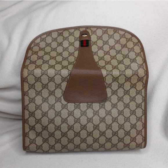 Authentic Vintage Gucci GG Monogram Supreme Sherry Web Ophidia Clutch Bag - Picture 7 of 11